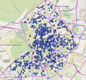 Bancos fuera del alcance de las cámaras de seguridad del ayuntamiento