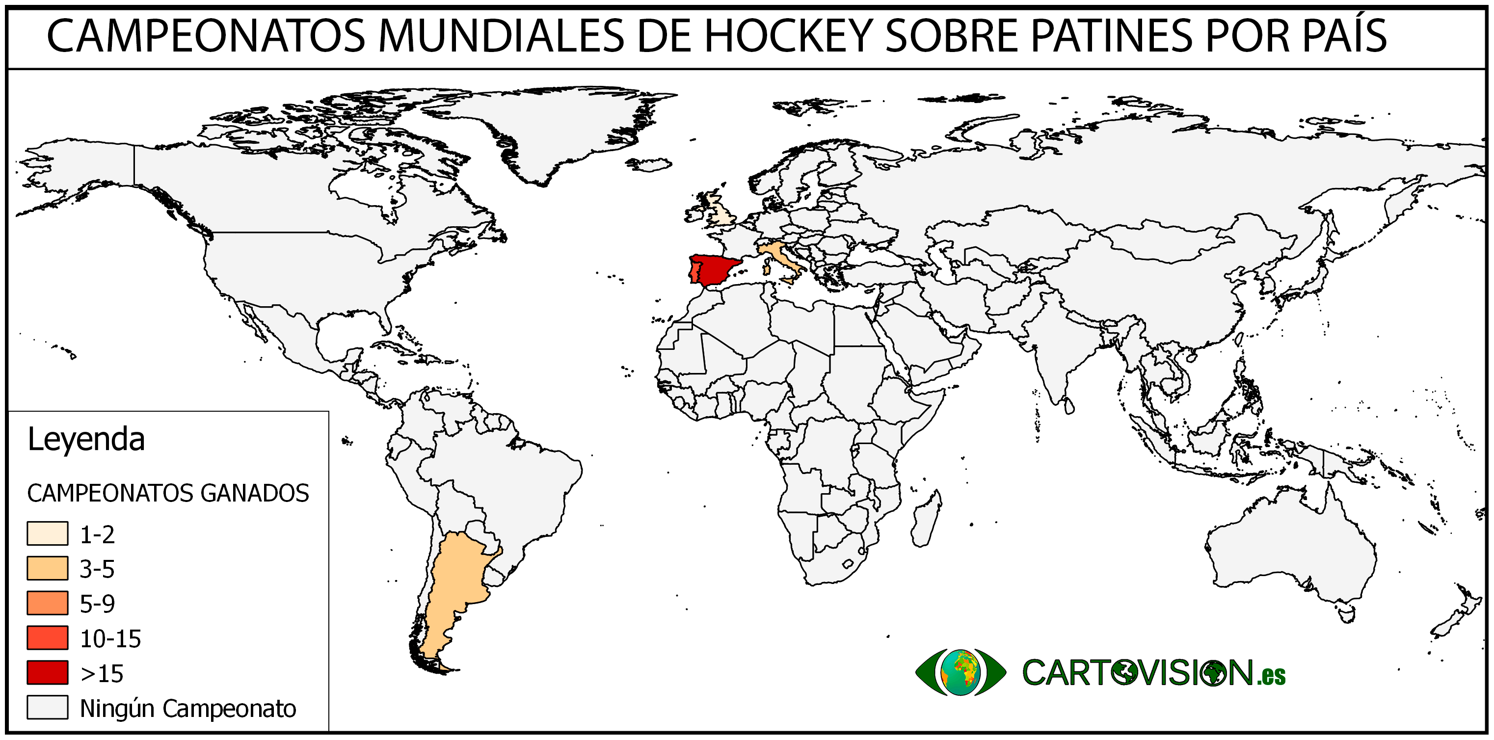campeonatos Hockey Patines mapa